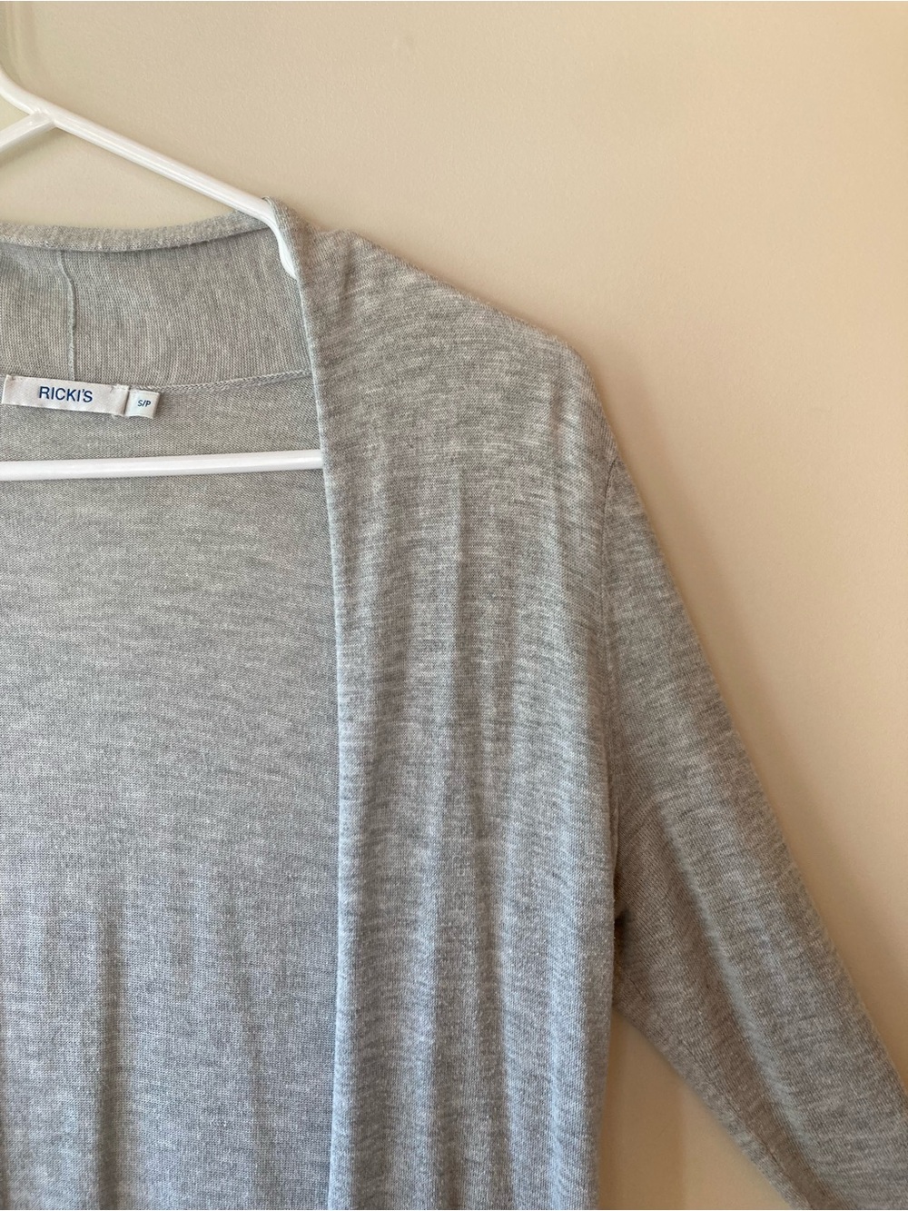 Ricki’s Gray Long Open Cardigan